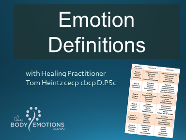 Emotion Code Definitions with Tom Heintz